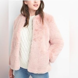 Gap faux fur jacket size medium
